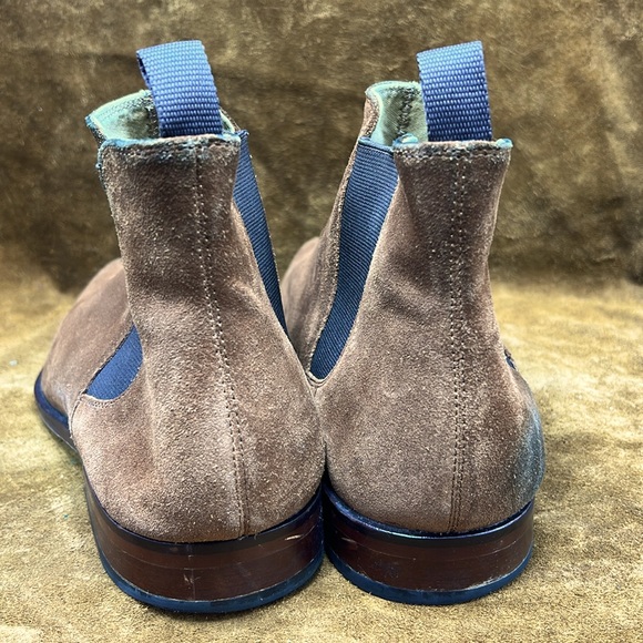 Aldo Light Brown Suede Chelsea Boots - Picture 5 of 8